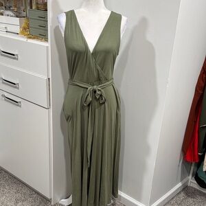 Elegant Olive Green Jump Suit